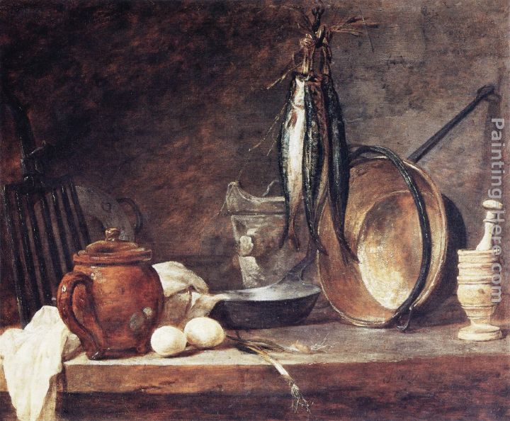 The Fast Day Meal painting - Jean Baptiste Simeon Chardin The Fast Day Meal art painting